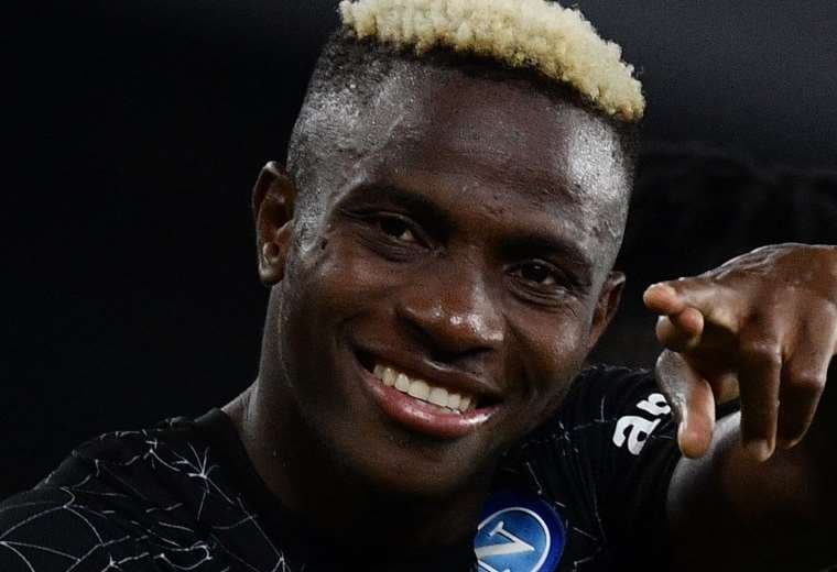 Osimhen marcó el gol y se convirtió en el héroe del Nápoles. Foto: AFP