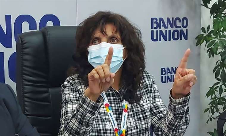 Veronica Ramos, gerente del Banco Unión/Foto: Erbol