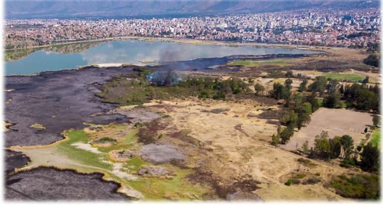 Entre 35 a 40 hectáreas se han quemado en esta zona de la capital valluna  