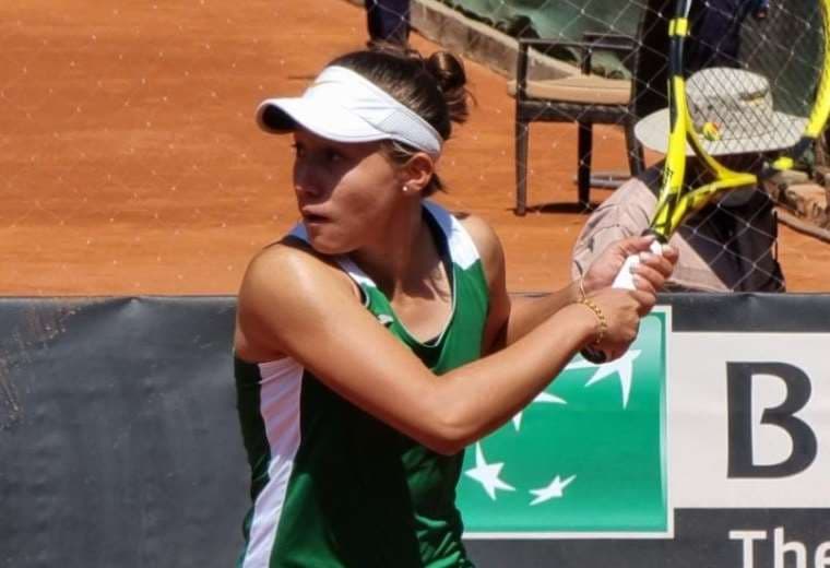 Gabriela Cortés ganó el primer partido de singles. Foto: FBT