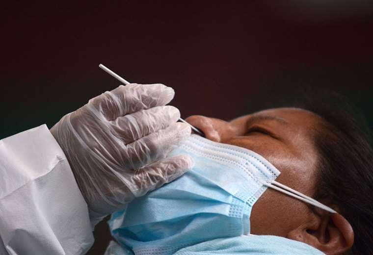 Prueba de antígeno nasal para detectar coronavirus/Foto: Juan Carlos Torrejón