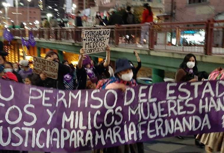 Marcha por la muerte de María Fernanda I Rilda Paco.
