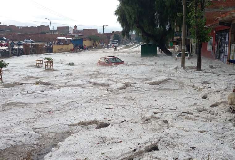 Efectos de la granizada y tormenta en Tarija