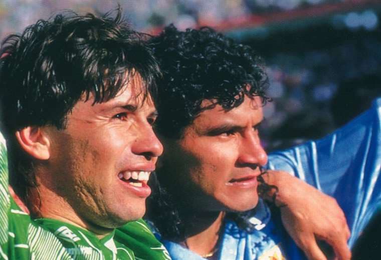 Erwin Sánchez y Marco Etcheverry fueron figuras de la selección. Foto: Internet