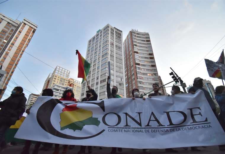 Marcha del Conade en La Paz | Foto: APG