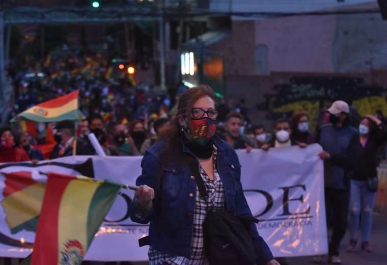 Marcha del Conade en La Paz | Foto: APG