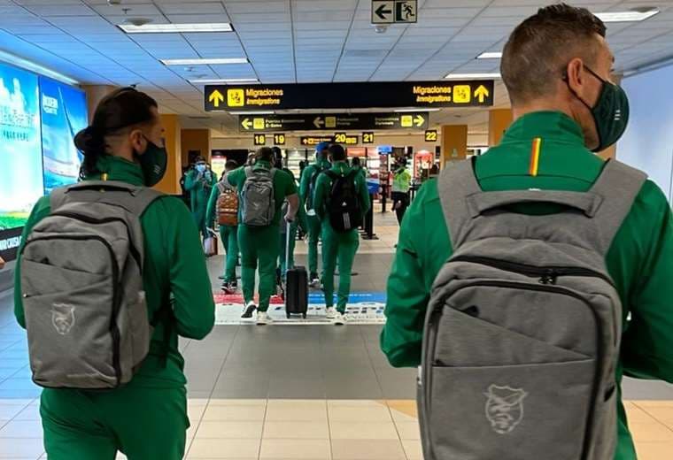 La selección nacional retorna a casa. Foto: FBF
