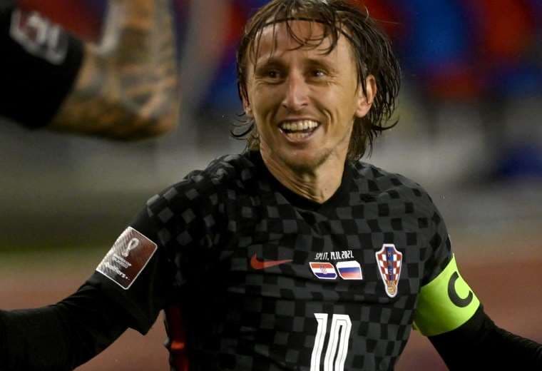 Luka Modric, capitán y conductor de la selección croata. Foto: AFP
