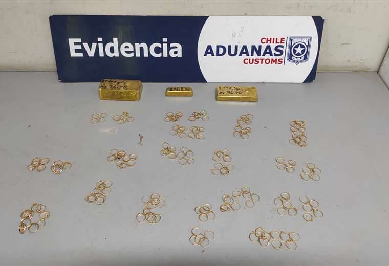 El oro decomisado en Chile I Aduana.