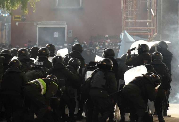 Los enfrentamientos en Potosí.
