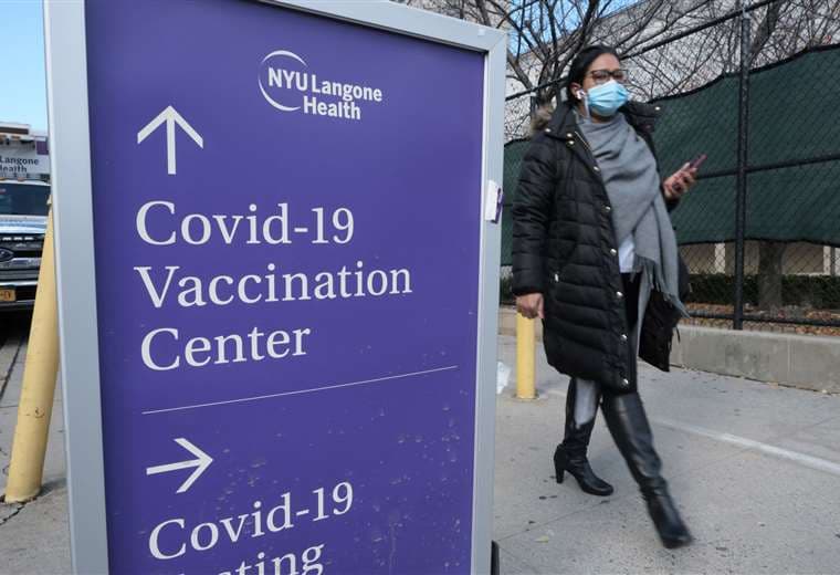 Punto de vacunación en New York, EEUU /Foto: AFP