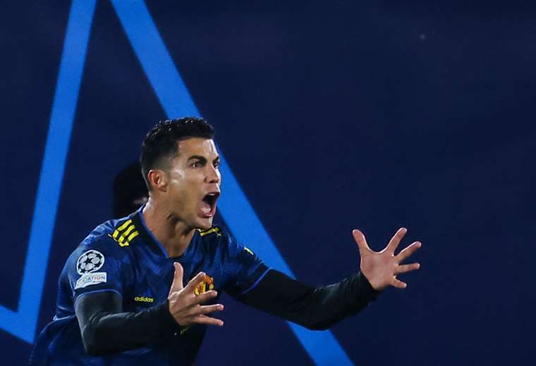 El grito de júbilo de Cristiano Ronaldo tras marcar su gol ante Villarreal. Foto: AFP