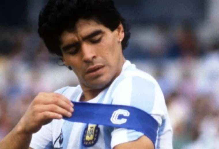 Diego Maradona, el gran capitán de la selección argentina. Foto: Internet