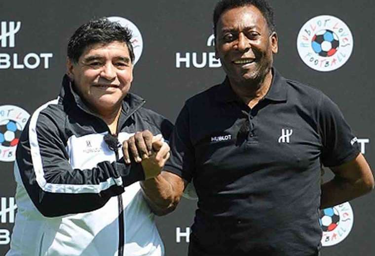 Maradona y Pelé se reunieron muchas veces. Foto: Internet
