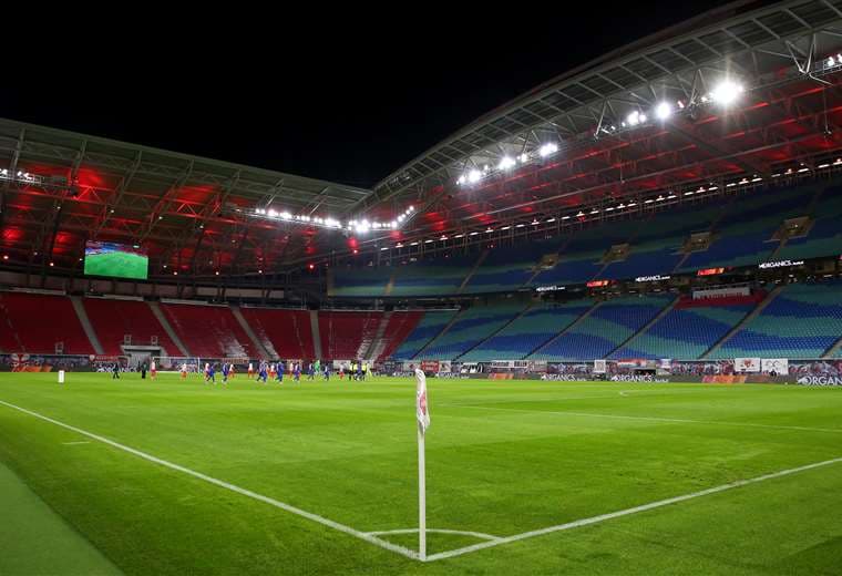 Estadio donde el RB Leipzig hace de local en la Bundesliga. Foto. AFP