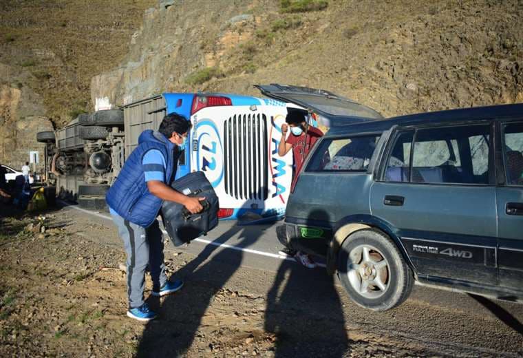 Accidente en la ruta a Tarija I Reynaldo Vargas-APG Noticias.