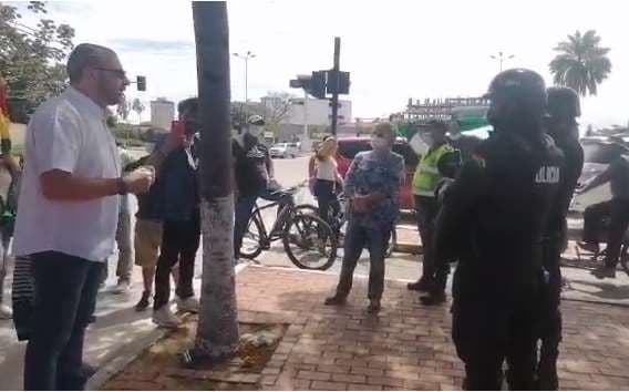 Romulo Calvo solo pidió respeto para los manifestantes 