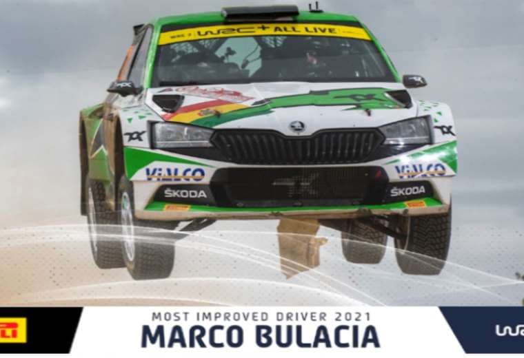 Foto de Marco Bulacia publicada en la página oficial de la WRC