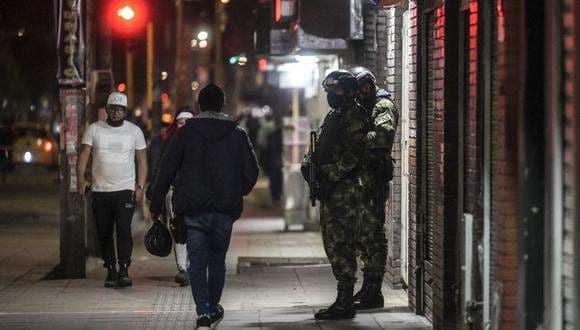 La delincuencia en las calles de Bogotá se incrementan durante las fiestas. Foto AFP
