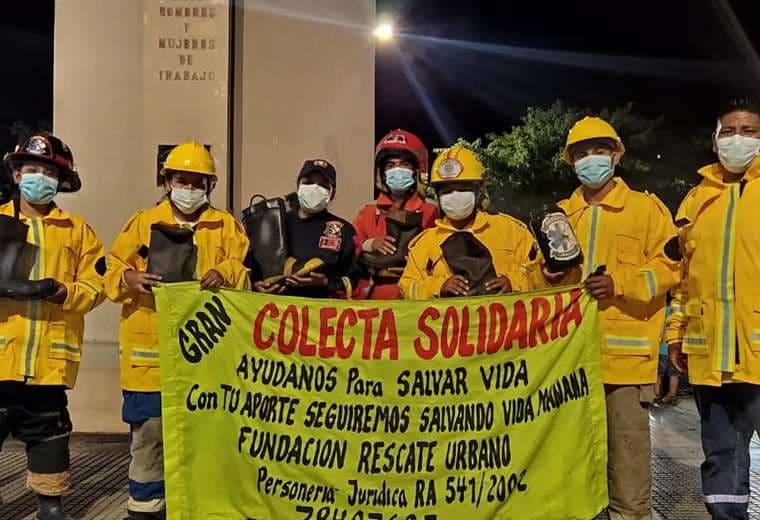 Los bomberos apelan a la solidaridad de la gente