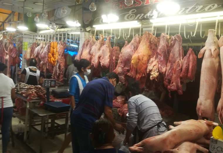 Ante la alta demanda, el kilo de cerdo sube de precio /Fotos: Juan Delgadillo/ F. Landívar