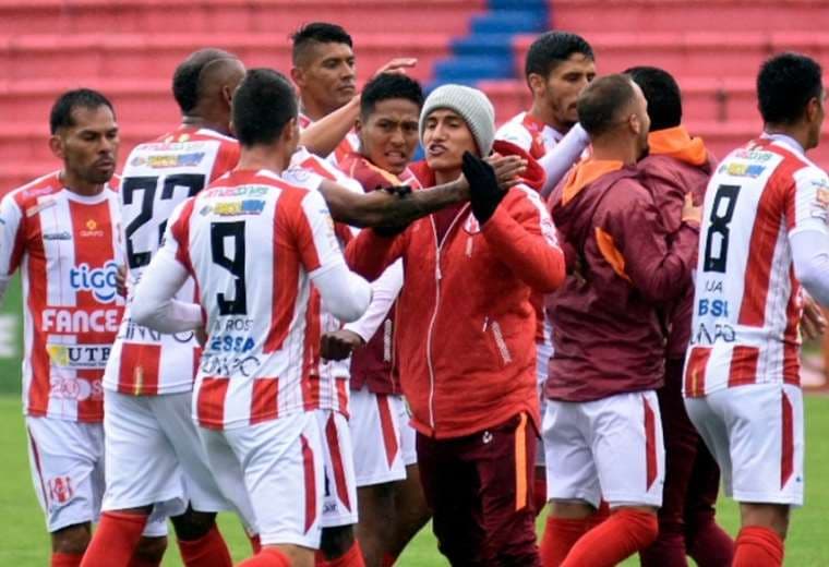 Independiente celebra el primer gol, que marcó Cristaldo. Foto: APG Noticias