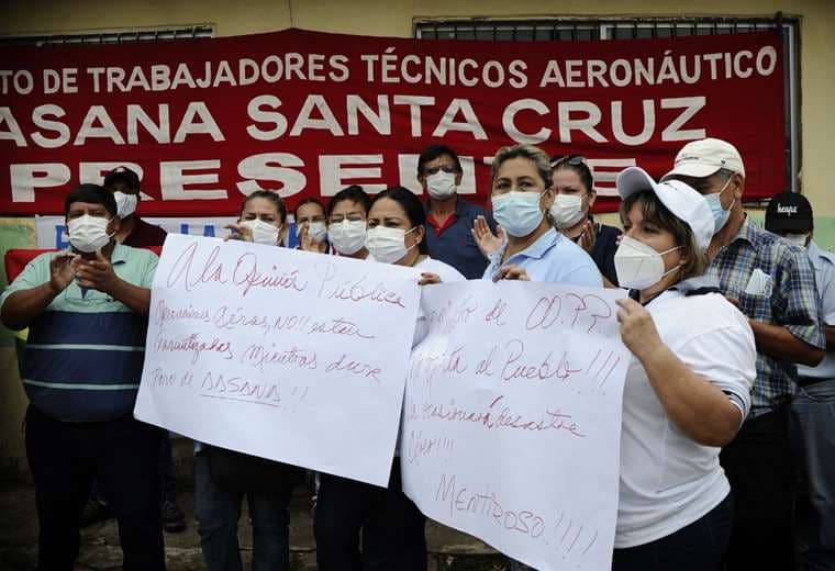 En Santa Cruz la posición de los trabajadores era  la más firme /Foto: EL DEBER