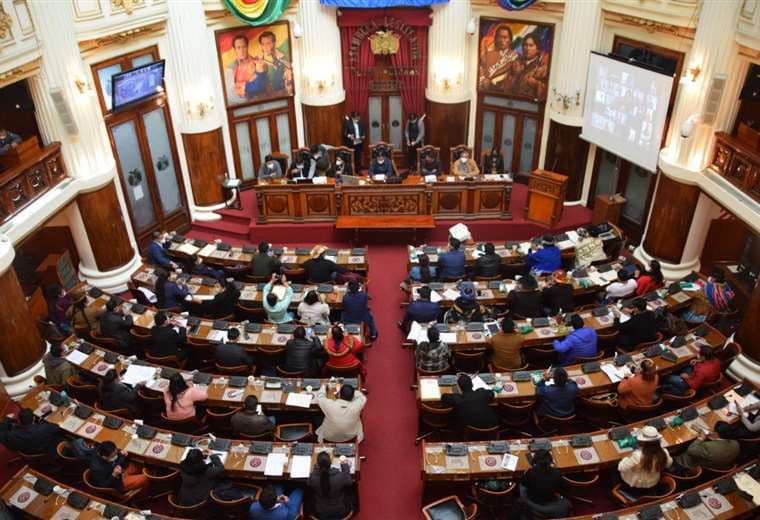 La sesión en el Legislativo I Senado.