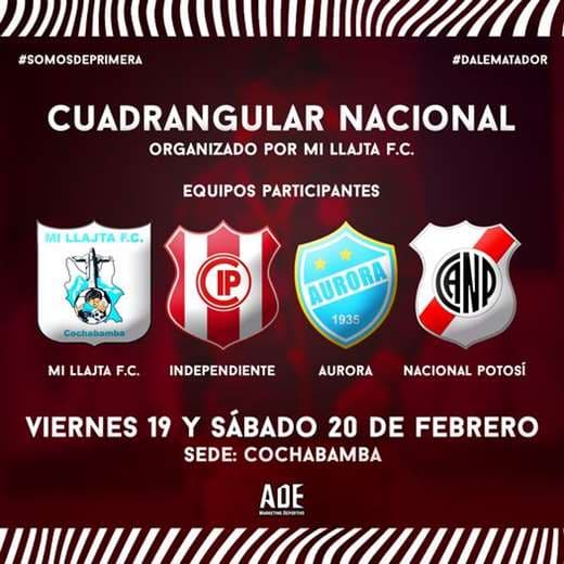 Mi  Llajta F.C de Tiquipaya será el anfitrión. Foto: Club Independiente