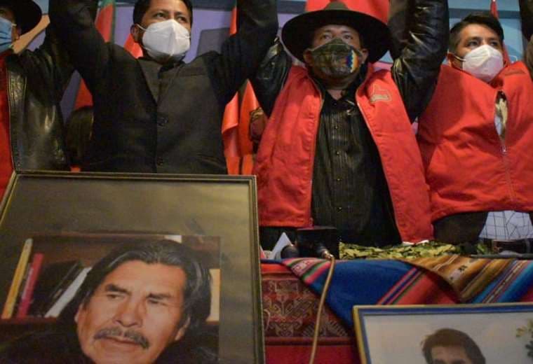 Santos Quispe el día de su proclamación en El Alto (Foto: APG Noticias)