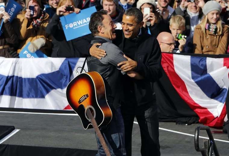 Obama y Springsteen se conocieron en 2008, como recuerdan en las grabaciones
