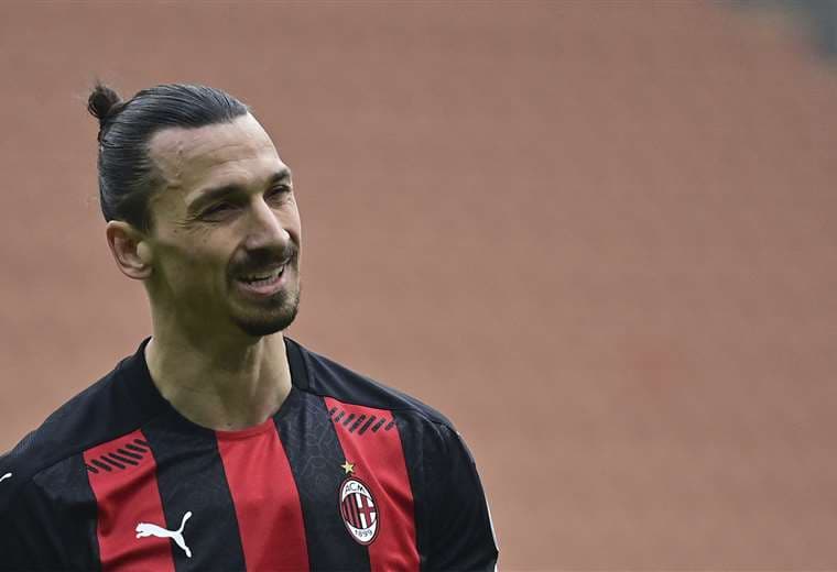 Ibrahimovic, estrella del AC Milan. Foto: AFP