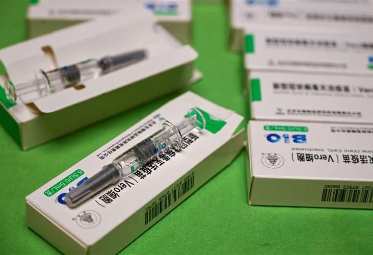 Jeringas con la  vacuna de Sinopharm. Foto AFP 