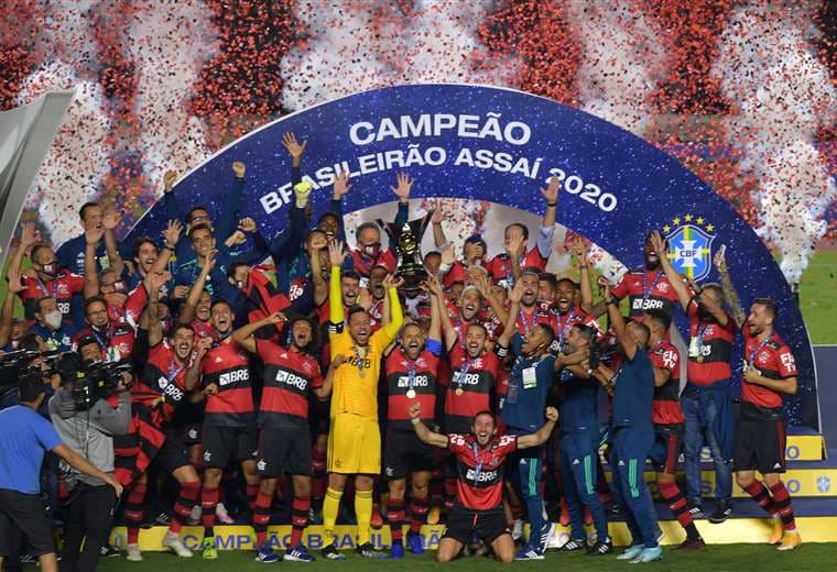 Flamengo se consagró otra vez campeón en Brasil. Foto. AFP