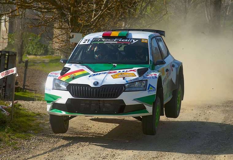 Bruno Bulacia en plena competencia en el Rally del Valle de Tevere. Foto: M. Peña