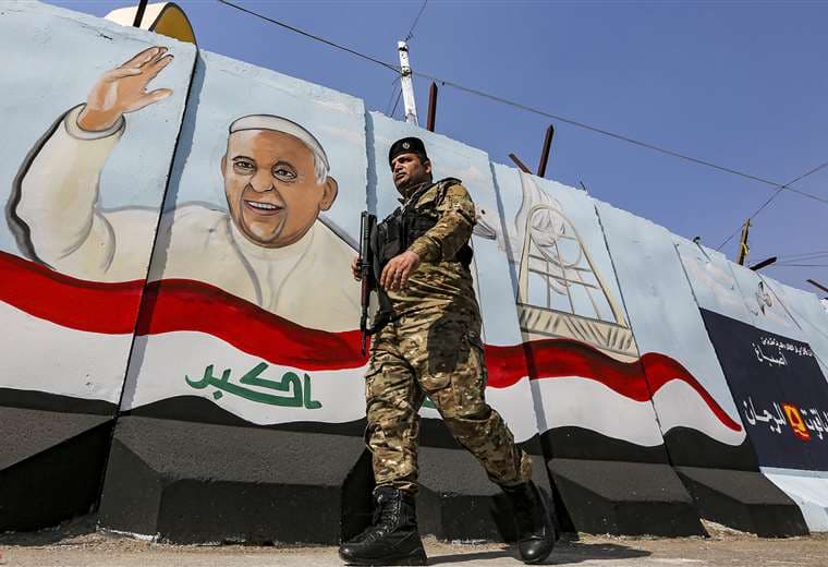 Visita del papa a Irak. Foto AFP 