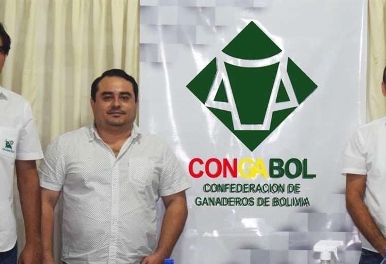 El nuevo directorio de Congabol, presidido por Alejandro Díaz (centro)