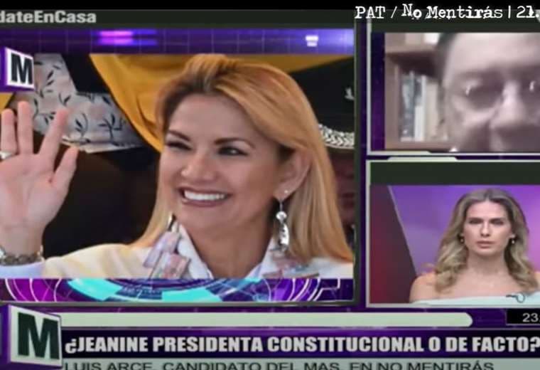 En un programa televisivo, Lusi Arce afirmó que la presidencia de Áñez fue constitucional
