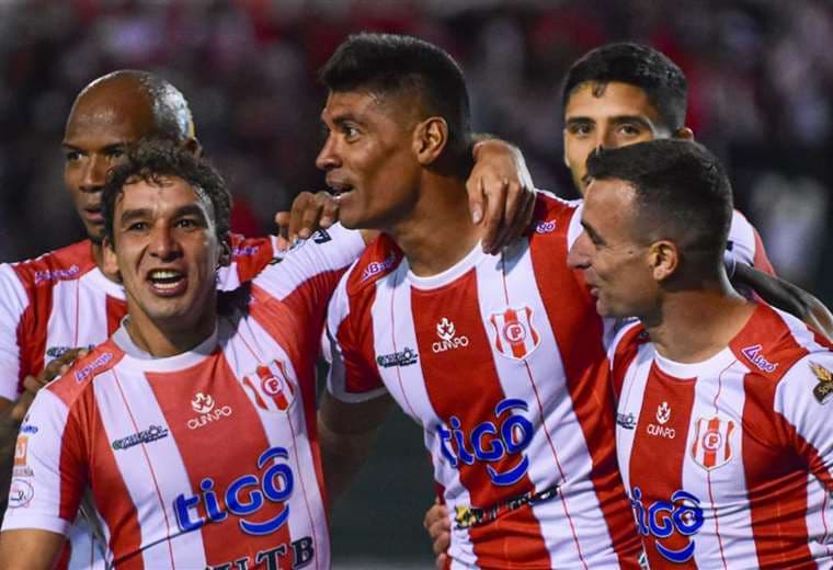 Díaz celebrando su gol. Foto: Club Independiente