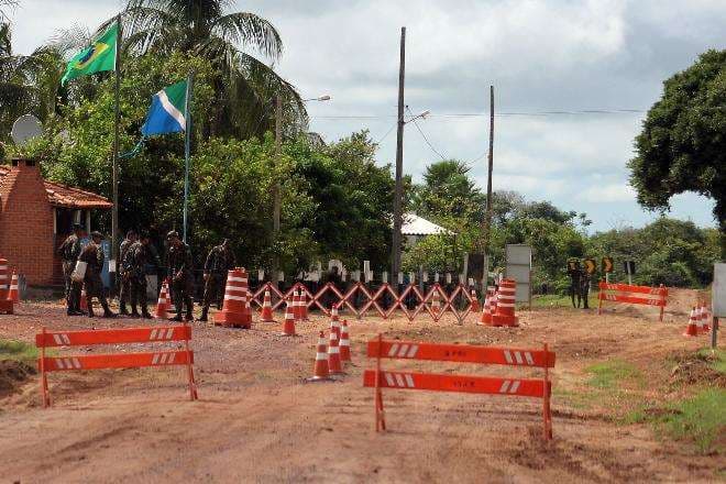 La presencia militar se intensifica en Corumbá. Foto Correio do estado