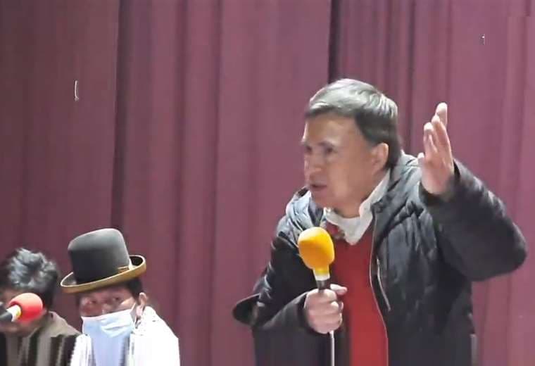 Captura de pantalla de la intervención de Quintana en El Alto
