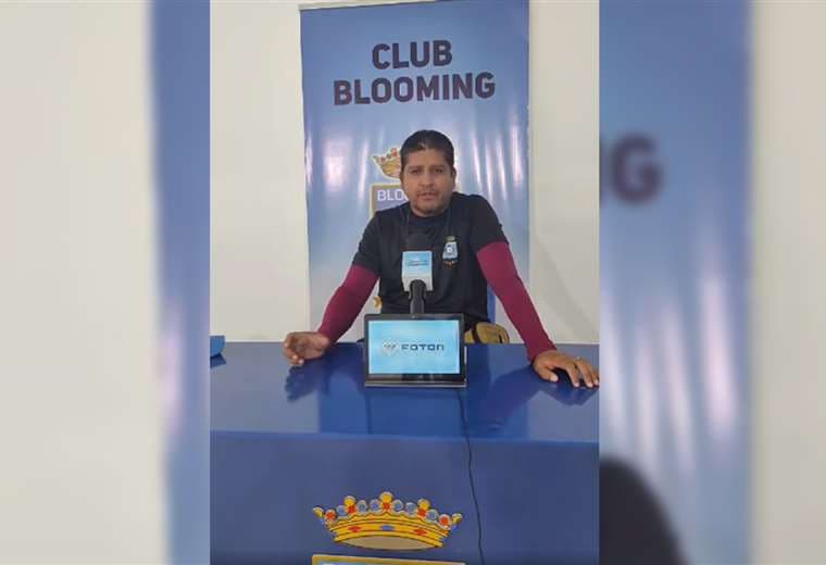 Óscar Villegas, segundo entrenador de Blooming. Foto: Club Blooming