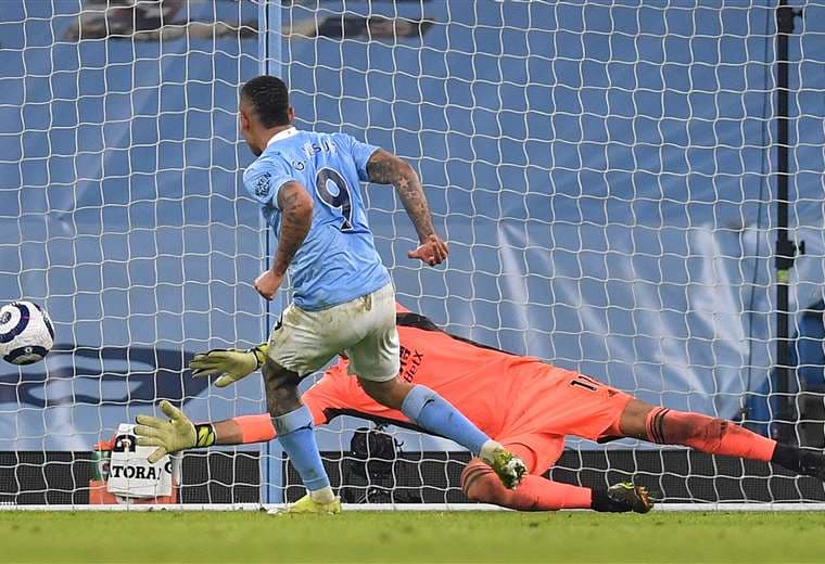 La definición de Gabriel Jesús, delantero del Manchester City. Foto: AFP