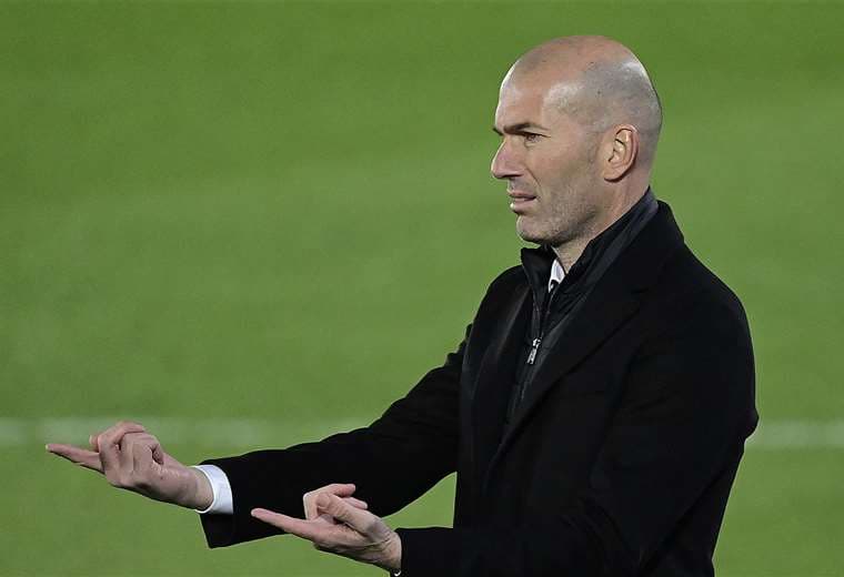 Zinédine Zidane, DT del Real Madrid. Foto: AFP 