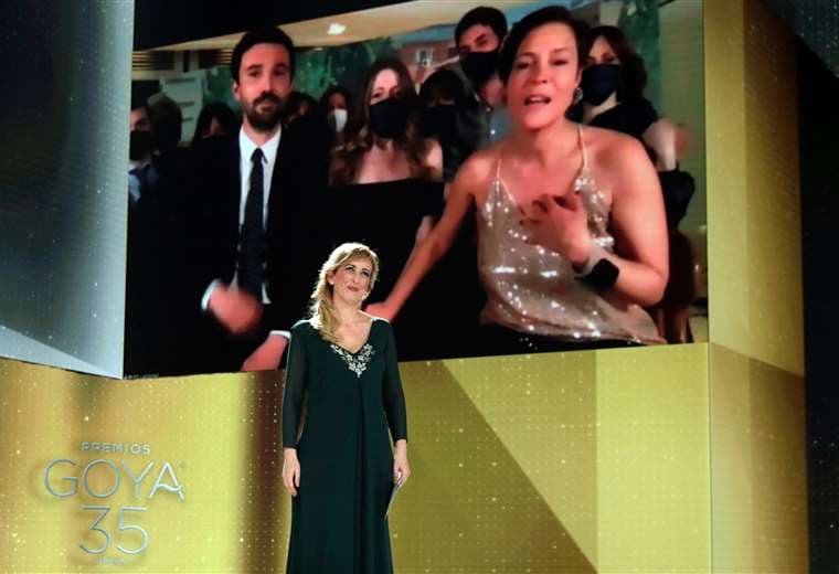 El momento en el que se anuncia a "Las niñas", como la mejor películas de los Premios Goya