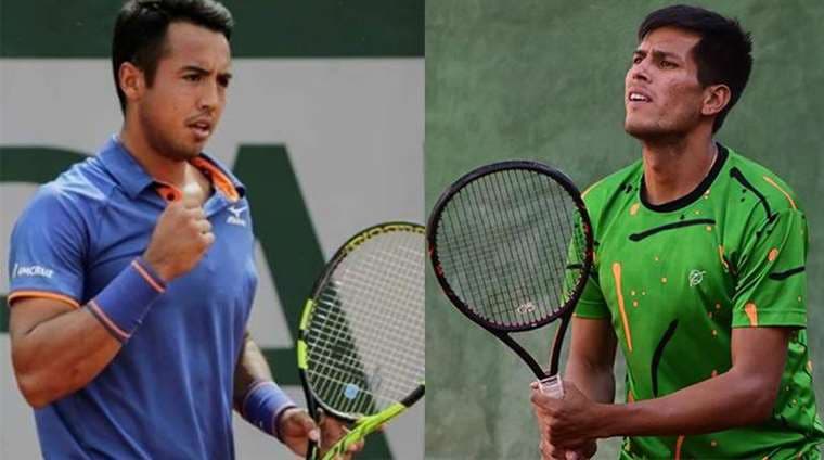 Hugo Dellien y Federico Zeballos, tenistas bolivianos. Foto: inrternet