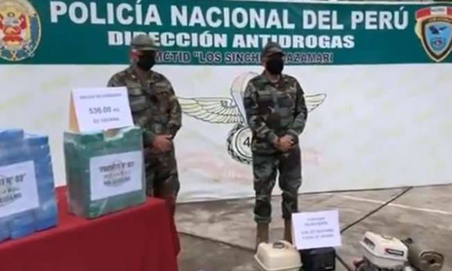  La droga fue presentada a los medios de comunicación de Perú. Foto. Internet 