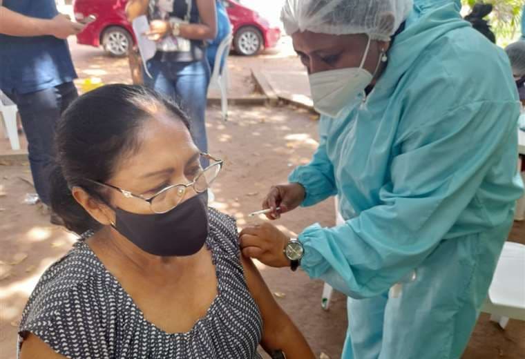 Vacunación contra el Covid-19 en San Matías/Foto: Juan Pablo Cahuana