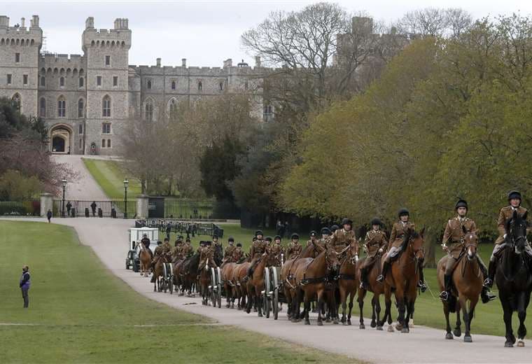 Ensayo del funeral del príncipe Felipe en las afueras del castillo de Windsor