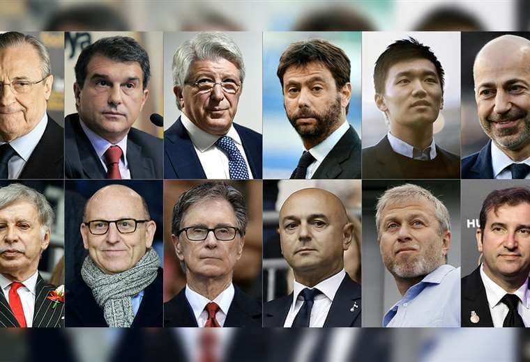 Los presidentes de la Superliga. Foto: AFP